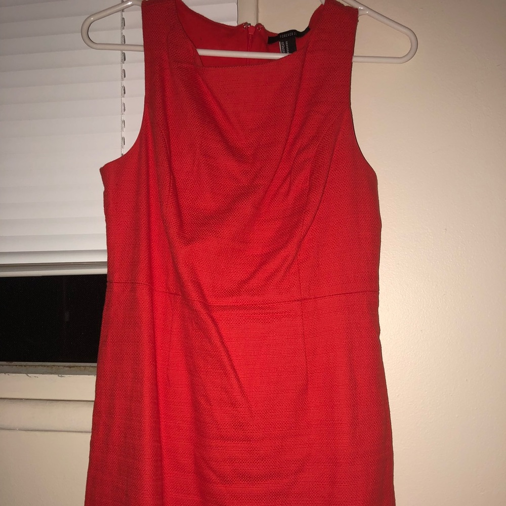 Orange Red Dress